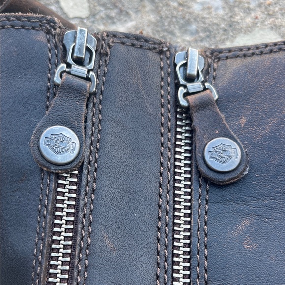 Like new Harley-Davidson Dark Brown Leather Boots - Picture 3 of 16
